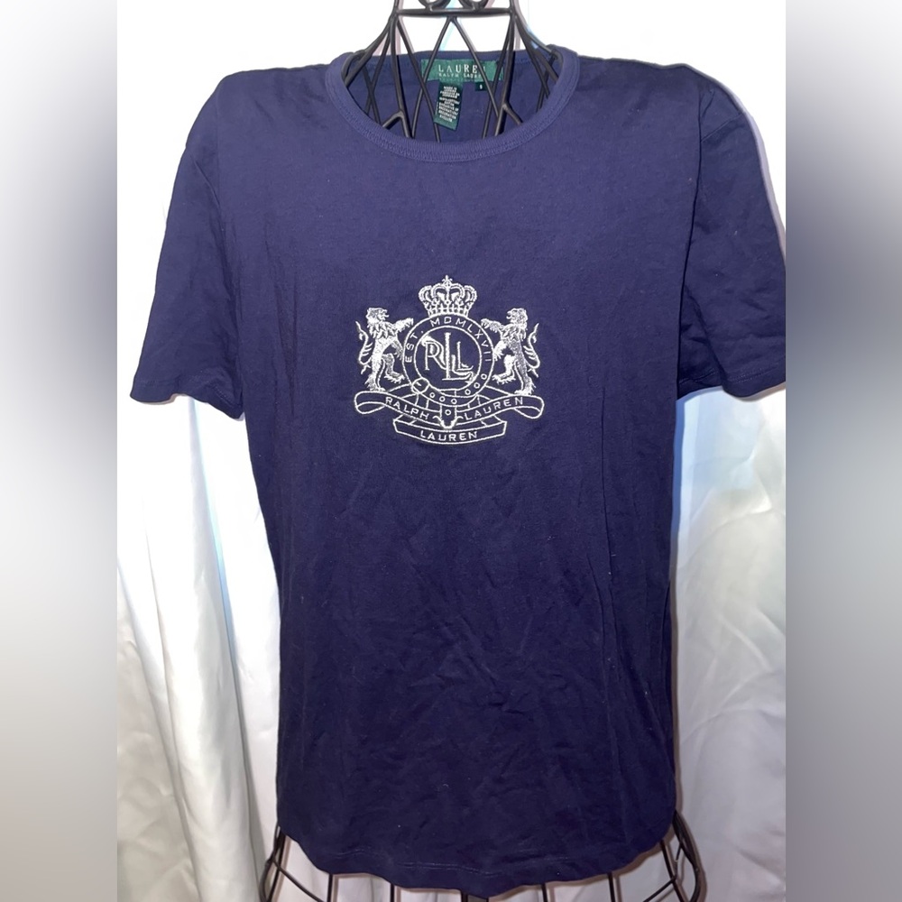 Ralph Lauren Navy Blue Graphic T-Shirt